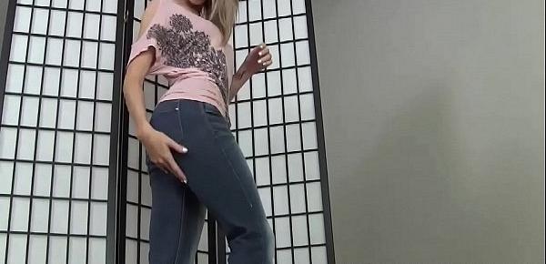  Sit back and let me tease you in these tight jeans JOI